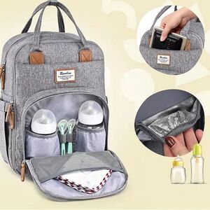 RUVALINO Large Diaper Bag Backpack, Travel Maternity Baby Changing Bags Like New